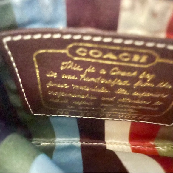 Coach Legacy Signature Wristlet Wallet Clutch with After Market Chain Brown - Picture 16 of 16